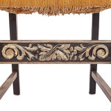 Set de 8 chaises paillées art déco 1940
