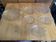 Plat + 5 assiettes arcoroc forme poisson verre moule + boite vintage #