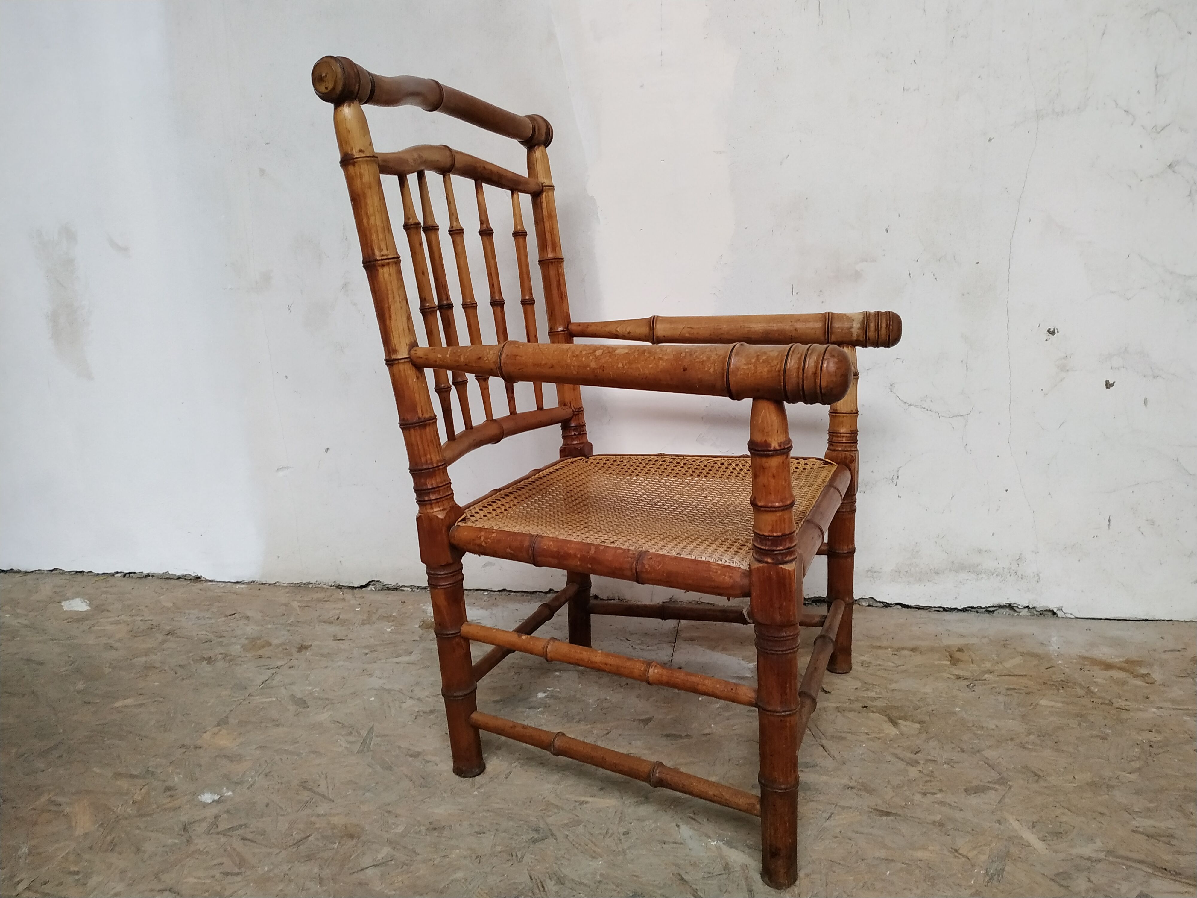 Bamboo armchair 1900