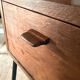 Vintage oak console desk