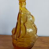 Vintage amber glass bottle