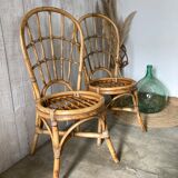 Pair of rattan chairs