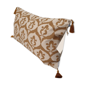 Ottoman cushion cover ikat beige / ochre havane
