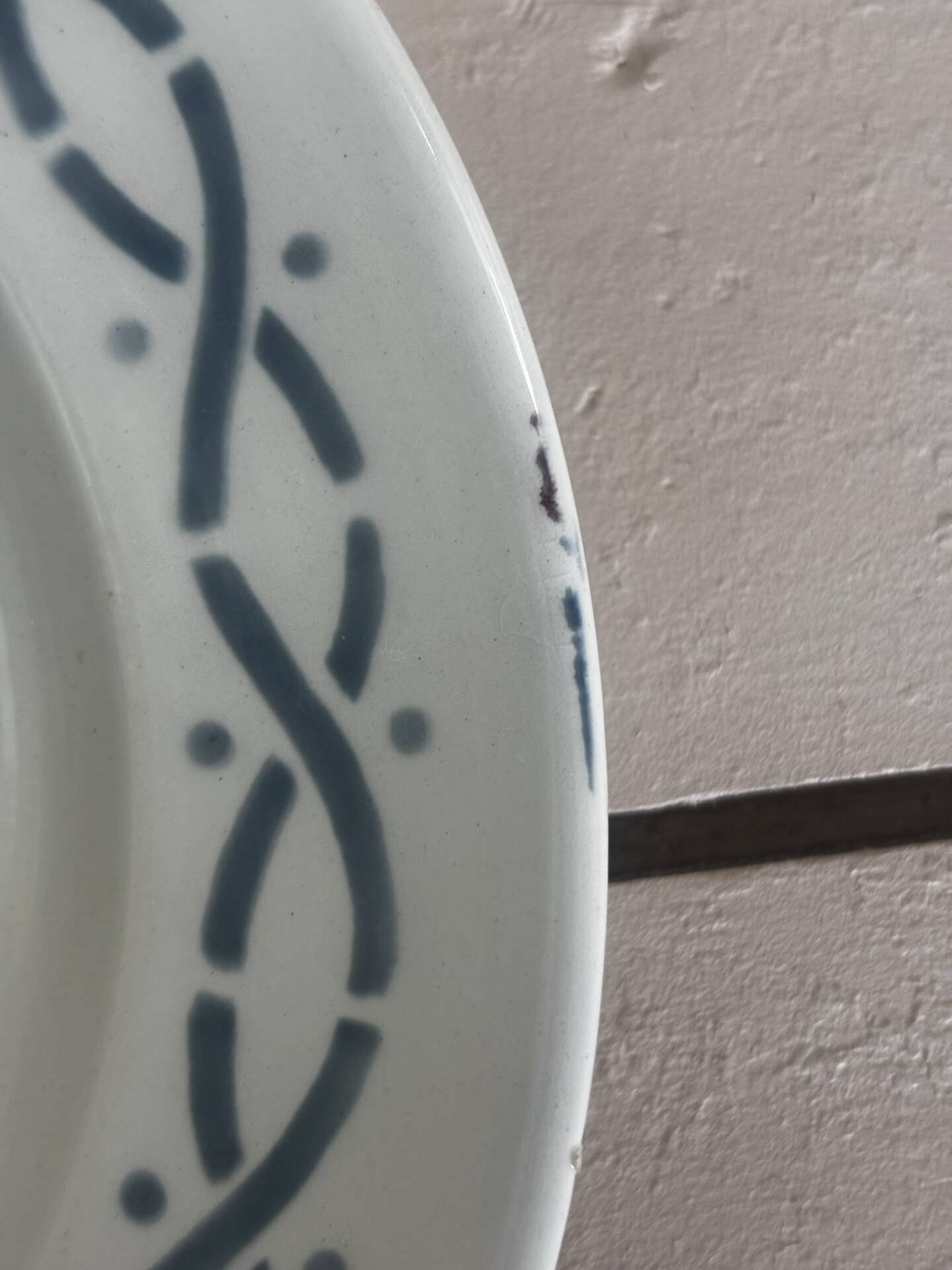 Set of 5 dessert plates earthenware Digoin Sarreguemines Janine