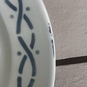 Set of 5 dessert plates earthenware Digoin Sarreguemines Janine