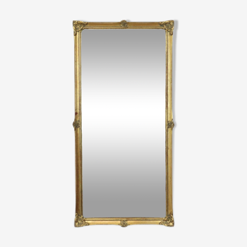 Miroir mural français miroir d'entrée feuille d'or doré classique baroque 78 cm