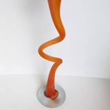 Large vintage soliflore vase in blown glass