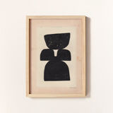 Painting on old paper • M681 • signed eawy