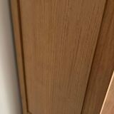 Solid oak library sandblasted