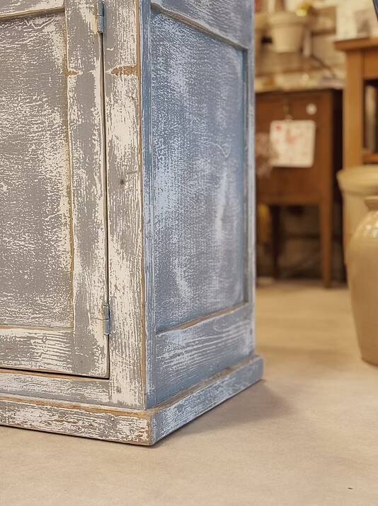 Blue-grey patinated sideboard / jam cupboard