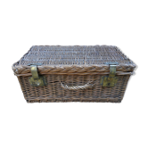 Ancienne valise en osier