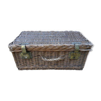 Old suitcase wicker