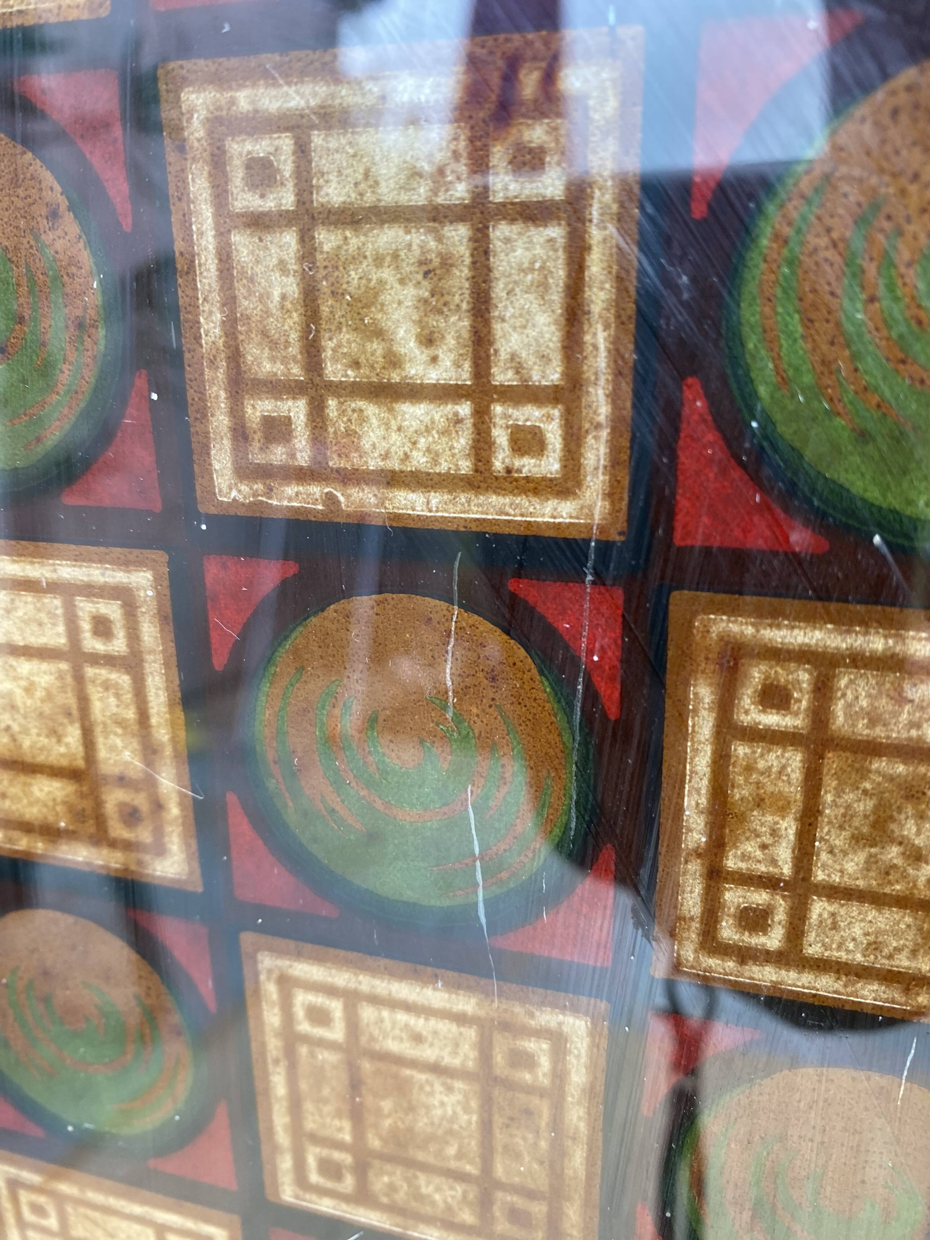 Double wood and glass closet doors