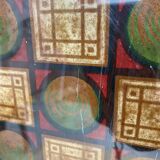 Double wood and glass closet doors