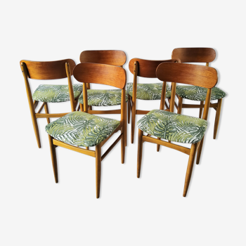 Set of 6 chairs 60s