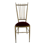 Vintage Chiavari Velvet Chair Circa 1960 Italy