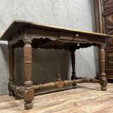 Louis XIII period desk in solid oak