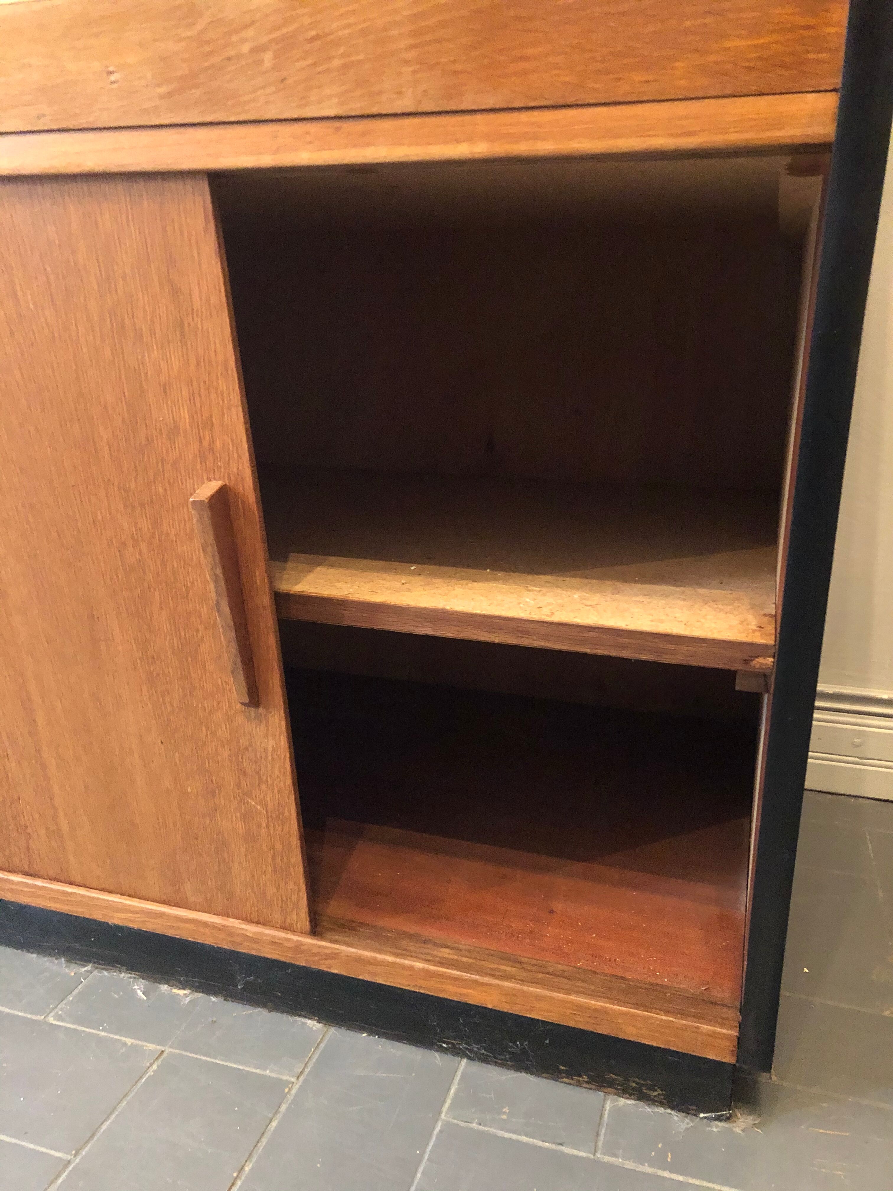 Vintage storage furniture, presentation counter