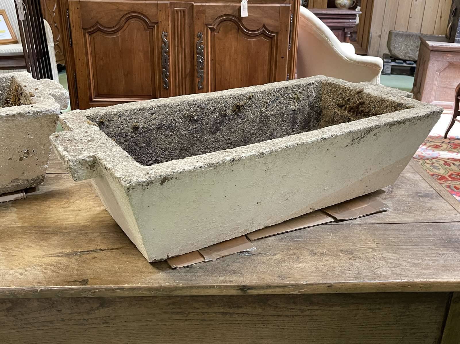 Pair of 1970s cement planters