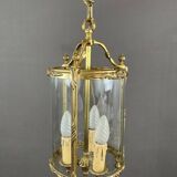 Louis XVI style lantern in bronze and glass, 20th century