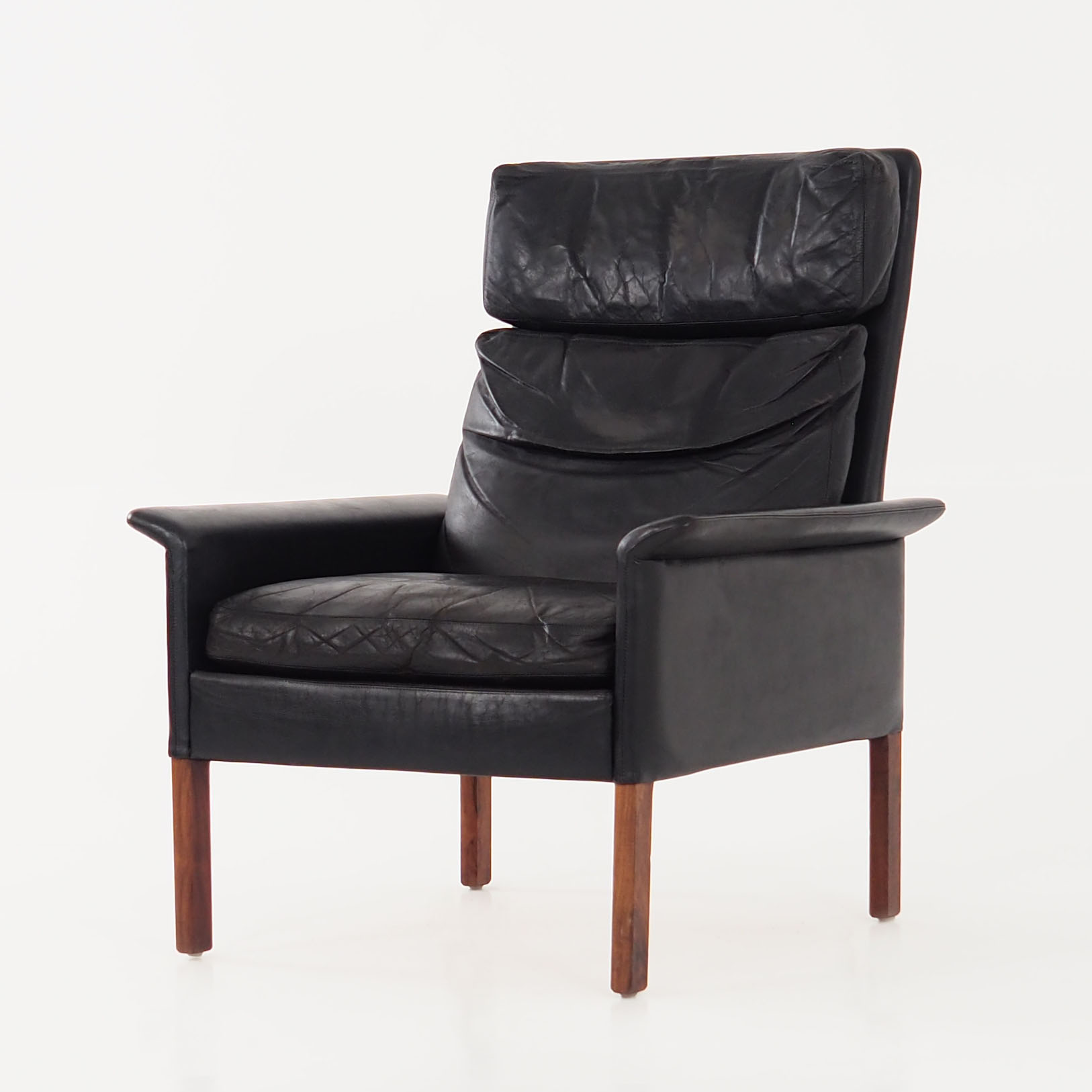 Leather armchair by Hans Olsen