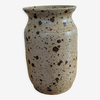 Pyrite sandstone vase
