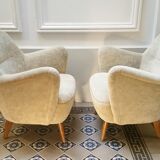 Pair of chairs 50s organic design vintage