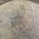 Ancient eastern brass plate engraved with Mamluk decoration – 96