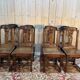 Suite de 8 chaises Néo-Renaissance en noyer