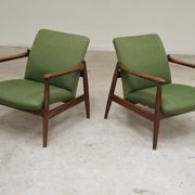 Paire de fauteuils vert GMF 64 par
Edmund Homa, Pologne 1960