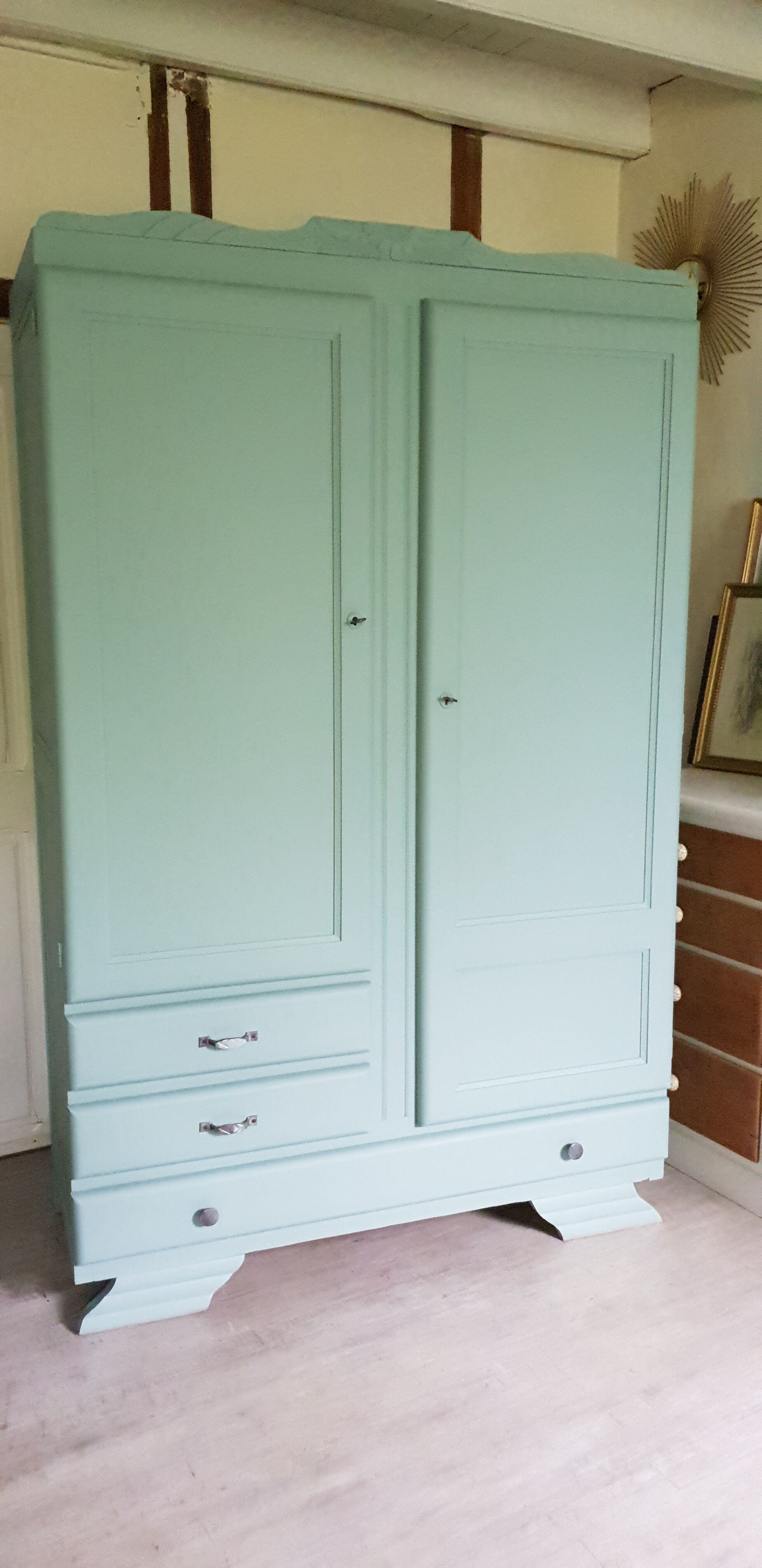 Green wardrobe thatdon art deco