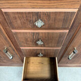 Buffet Art Déco en palissandre et marbre, rénové