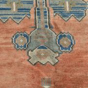 Salmon & Navy Blue Vintage Persian Rug, 131x218 Cm