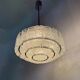 Mid-century design Doria Leuchten glass chandelier, 1970s