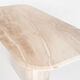 Vintage dining table. Travertine marble. Italy, 90s.