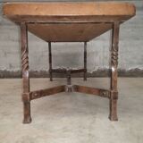 Table basse art populaire moderniste brutalist forme libre 1950 fer forgé