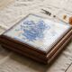 Magnificent Old Trivet Earthenware & Wood - Country Chic Style 26cm