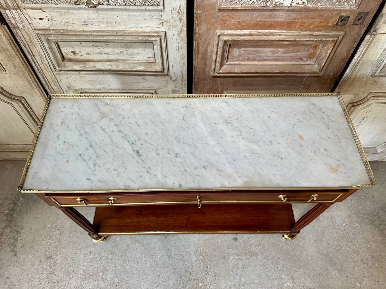 Louis XVI mahogany console