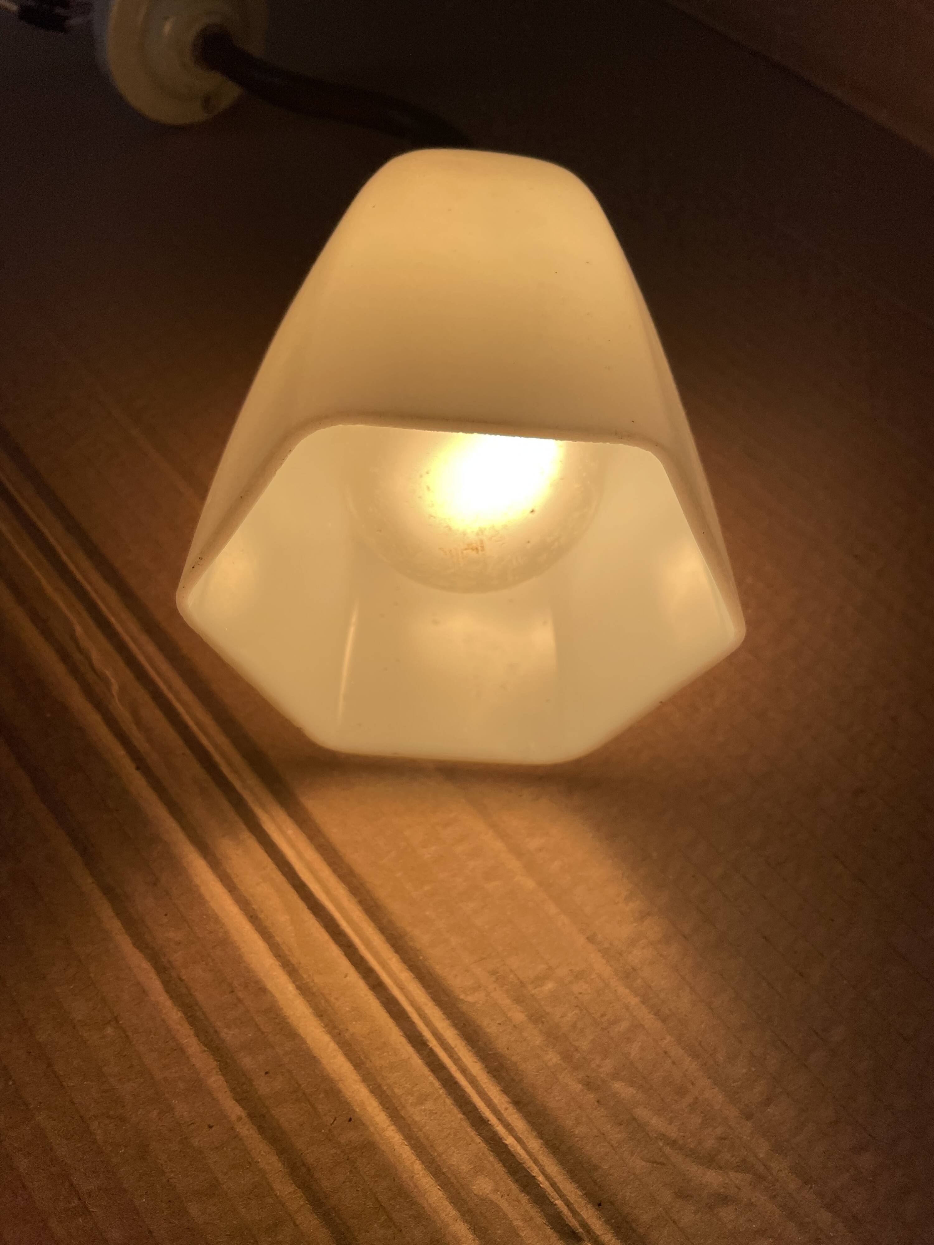 Antique Art Deco swan neck wall light