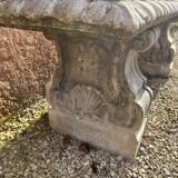 Banc de jardin en pierre
