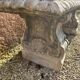Stone garden bench