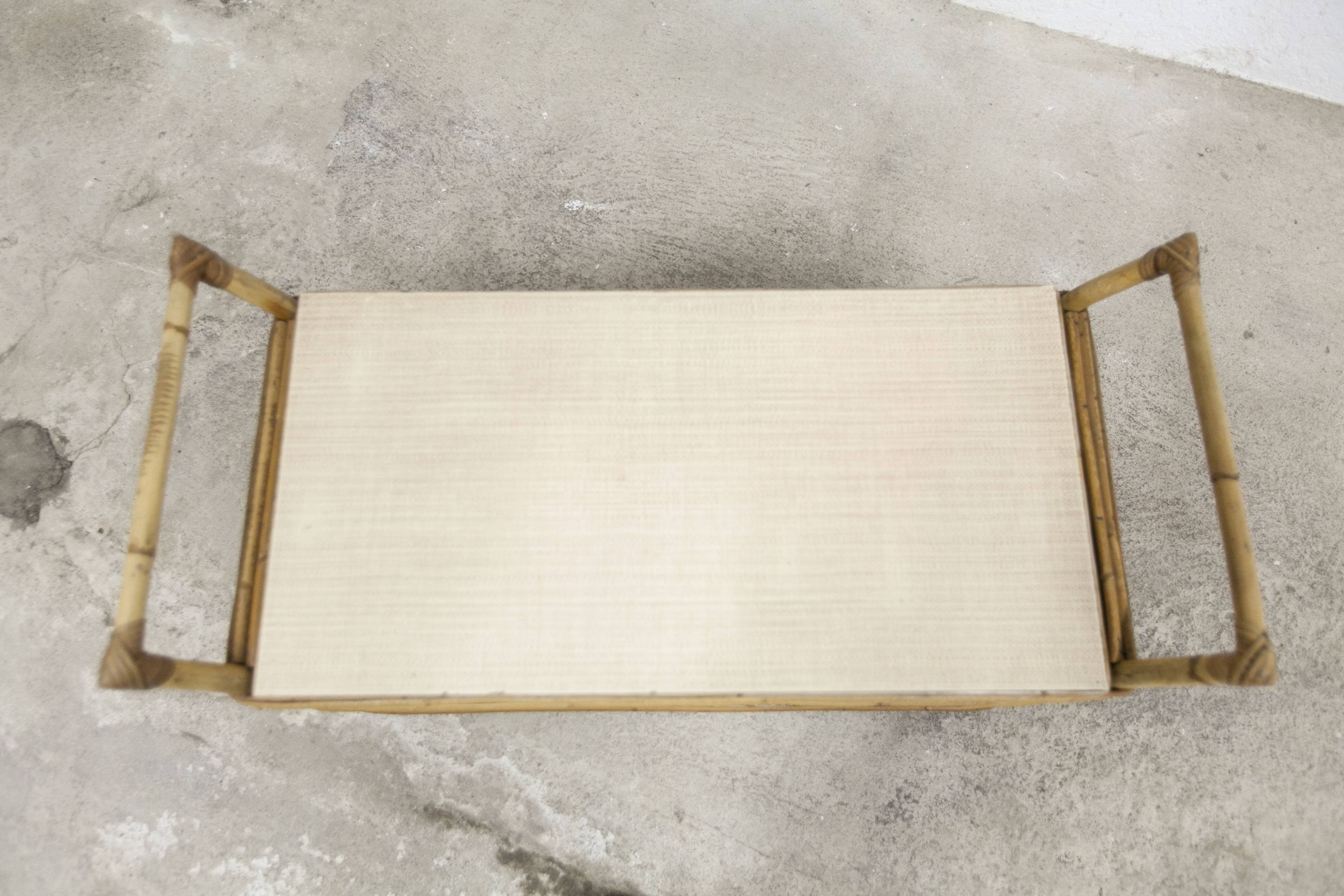 Bamboo bench chest 1960