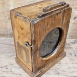 Art Deco teak wall display case