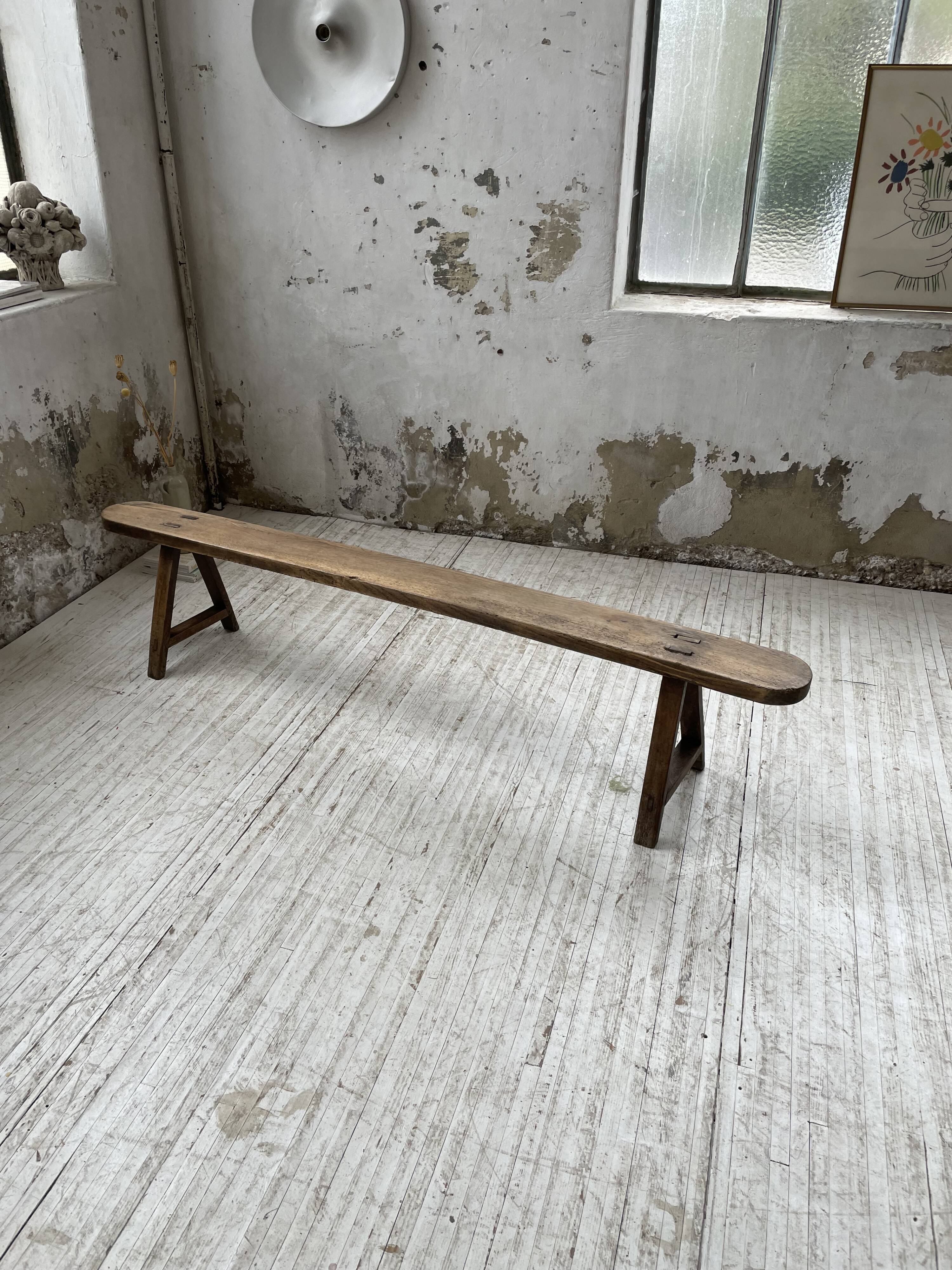 Oak farm bench 195 cm