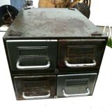 4-drawer industrial metal loft furniture from the 1970s, brand FLAMBO.