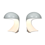 Pair of lamps Dania Artemide Dario Tognon Italy 1969