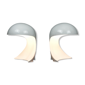 Pair of lamps Dania Artemide Dario Tognon Italy 1969