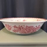 Toilet bowl old décor faience anemones