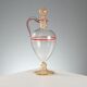 Antique blown glass carafe, Murano manufacture, Italy, 20th century