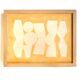 tableau abstrait sur panneau B84  signé Eawy